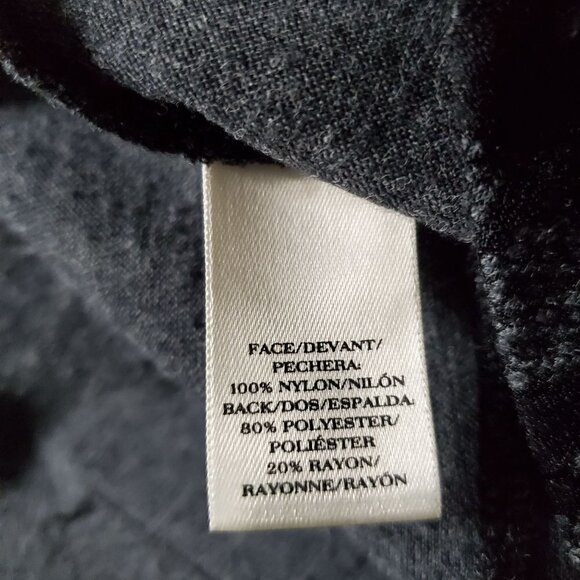 Ann Taylor Petite Black Floral Lace Back Zipper 3/4 Sleeve Peplum Blouse Sze XSP - Picture 7 of 7